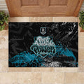 Port Adelaide Power Rubber Doormat Urban Graffiti Street Art - Bold Abstract Spray Paint