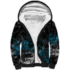 Port Adelaide Power Sherpa Hoodie Urban Graffiti Street Art - Bold Abstract Spray Paint