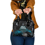 Port Adelaide Power Shoulder Handbag Urban Graffiti Street Art - Bold Abstract Spray Paint