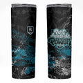 Port Adelaide Power Skinny Tumbler Urban Graffiti Street Art - Bold Abstract Spray Paint