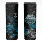 Port Adelaide Power Skinny Tumbler Urban Graffiti Street Art - Bold Abstract Spray Paint
