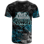 Port Adelaide Power T Shirt Urban Graffiti Street Art - Bold Abstract Spray Paint