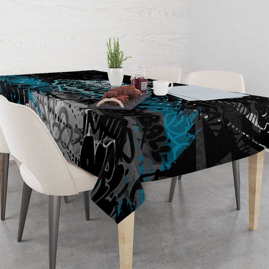 Port Adelaide Power Tablecloth Urban Graffiti Street Art - Bold Abstract Spray Paint