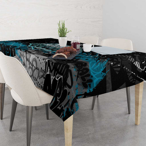 Port Adelaide Power Tablecloth Urban Graffiti Street Art - Bold Abstract Spray Paint