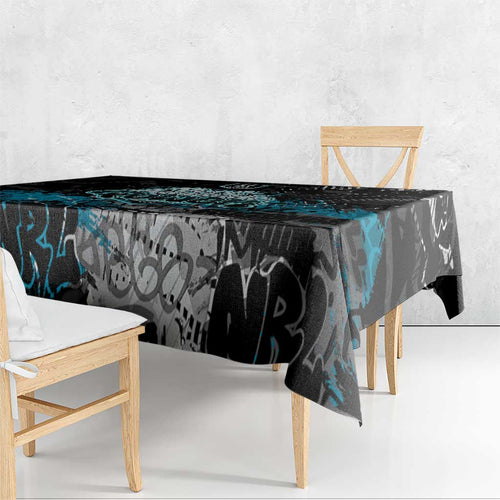 Port Adelaide Power Tablecloth Urban Graffiti Street Art - Bold Abstract Spray Paint