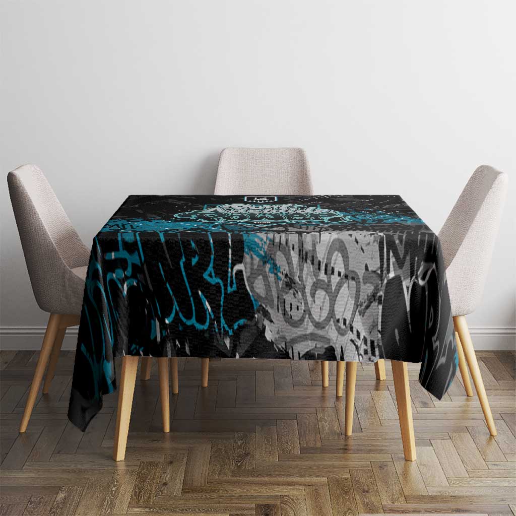 Port Adelaide Power Tablecloth Urban Graffiti Street Art - Bold Abstract Spray Paint