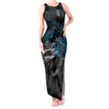 Port Adelaide Power Tank Maxi Dress Urban Graffiti Street Art - Bold Abstract Spray Paint