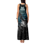 Port Adelaide Power Tank Maxi Dress Urban Graffiti Street Art - Bold Abstract Spray Paint