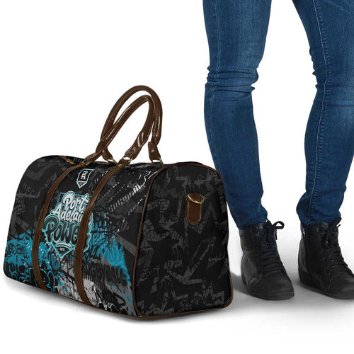Port Adelaide Power Travel Bag Urban Graffiti Street Art - Bold Abstract Spray Paint
