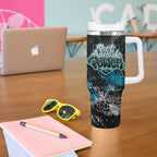 Port Adelaide Power Tumbler With Handle Urban Graffiti Street Art - Bold Abstract Spray Paint