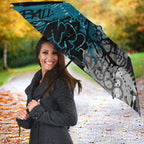 Port Adelaide Power Umbrella Urban Graffiti Street Art - Bold Abstract Spray Paint