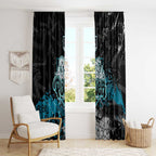 Port Adelaide Power Window Curtain Urban Graffiti Street Art - Bold Abstract Spray Paint