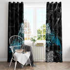 Port Adelaide Power Window Curtain Urban Graffiti Street Art - Bold Abstract Spray Paint