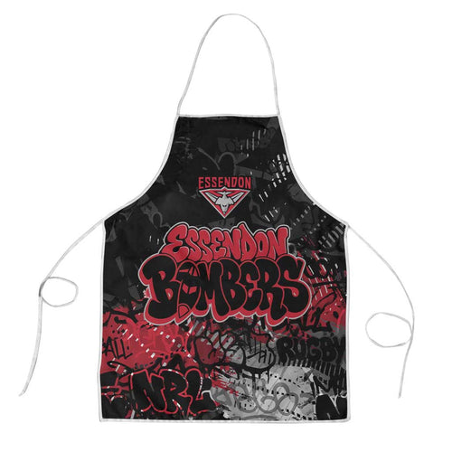 Essendon Bombers Apron Urban Graffiti Street Art - Bold Abstract Spray Paint