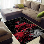 Essendon Bombers Area Rug Urban Graffiti Street Art - Bold Abstract Spray Paint