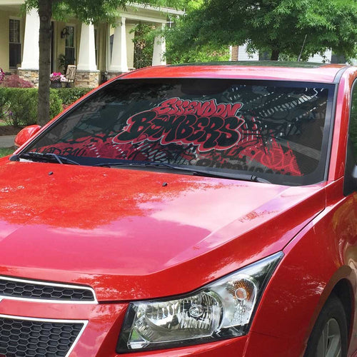 Essendon Bombers Auto Sun Shade Urban Graffiti Street Art - Bold Abstract Spray Paint