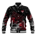 Essendon Bombers Baseball Jacket Urban Graffiti Street Art - Bold Abstract Spray Paint