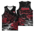 Essendon Bombers Basketball Jersey Urban Graffiti Street Art - Bold Abstract Spray Paint