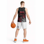 Essendon Bombers Basketball Jersey Urban Graffiti Street Art - Bold Abstract Spray Paint