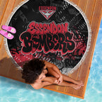 Essendon Bombers Beach Blanket Urban Graffiti Street Art - Bold Abstract Spray Paint