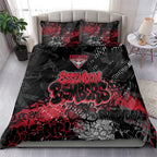 Essendon Bombers Bedding Set Urban Graffiti Street Art - Bold Abstract Spray Paint