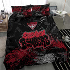 Essendon Bombers Bedding Set Urban Graffiti Street Art - Bold Abstract Spray Paint