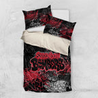 Essendon Bombers Bedding Set Urban Graffiti Street Art - Bold Abstract Spray Paint