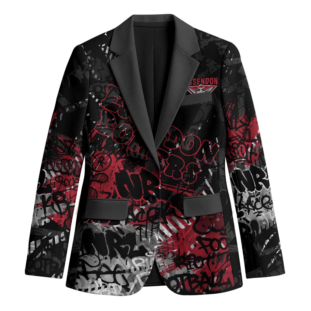 Essendon Bombers Blazer Urban Graffiti Street Art - Bold Abstract Spray Paint