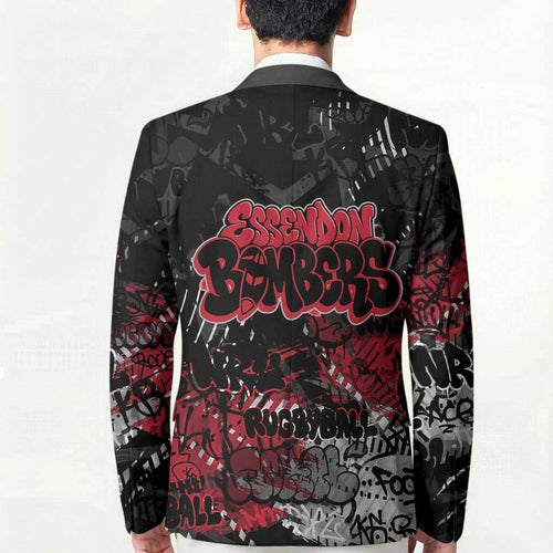 Essendon Bombers Blazer Urban Graffiti Street Art - Bold Abstract Spray Paint