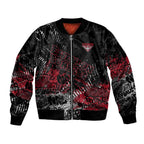 Essendon Bombers Bomber Jacket Urban Graffiti Street Art - Bold Abstract Spray Paint