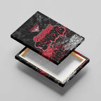 Essendon Bombers Canvas Wall Art Urban Graffiti Street Art - Bold Abstract Spray Paint