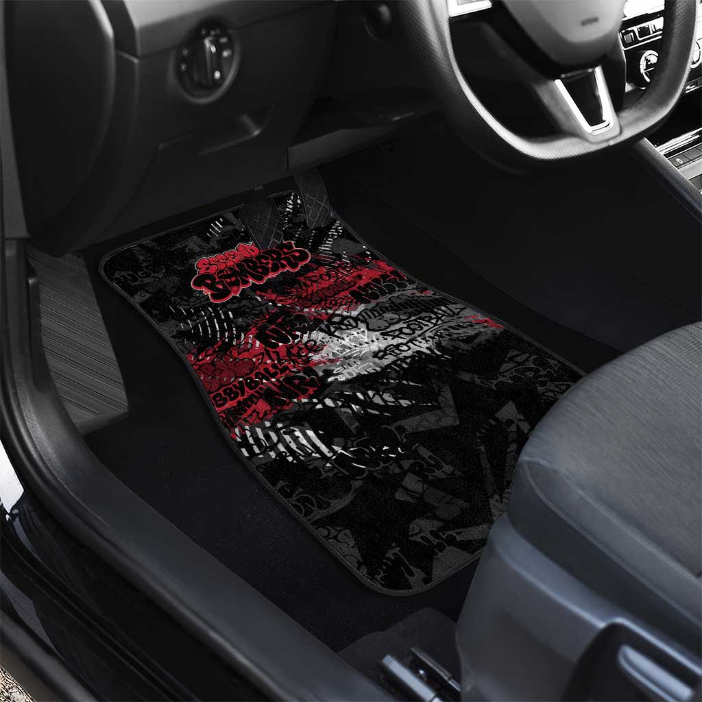 Essendon Bombers Car Mats Urban Graffiti Street Art - Bold Abstract Spray Paint