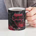 Essendon Bombers Ceramic Mug Urban Graffiti Street Art - Bold Abstract Spray Paint