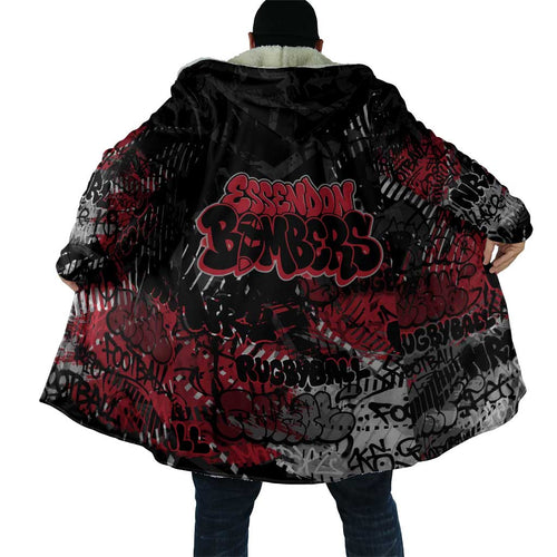 Essendon Bombers Cloak Urban Graffiti Street Art - Bold Abstract Spray Paint
