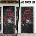 Essendon Bombers Door Cover Urban Graffiti Street Art - Bold Abstract Spray Paint
