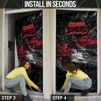 Essendon Bombers Door Cover Urban Graffiti Street Art - Bold Abstract Spray Paint
