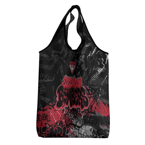 Essendon Bombers Grocery Bag Urban Graffiti Street Art - Bold Abstract Spray Paint