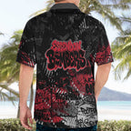 Essendon Bombers Hawaiian Shirt Urban Graffiti Street Art - Bold Abstract Spray Paint