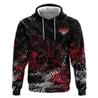 Essendon Bombers Hoodie Urban Graffiti Street Art - Bold Abstract Spray Paint