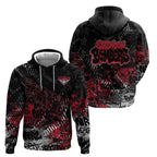 Essendon Bombers Hoodie Urban Graffiti Street Art - Bold Abstract Spray Paint