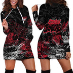 Essendon Bombers Hoodie Dress Urban Graffiti Street Art - Bold Abstract Spray Paint