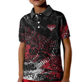 Essendon Bombers Kid Polo Shirt Urban Graffiti Street Art - Bold Abstract Spray Paint