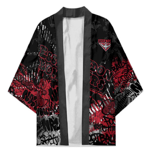 Essendon Bombers Kimono Urban Graffiti Street Art - Bold Abstract Spray Paint