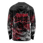 Essendon Bombers Long Sleeve Shirt Urban Graffiti Street Art - Bold Abstract Spray Paint