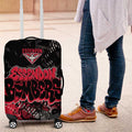Essendon Bombers Luggage Cover Urban Graffiti Street Art - Bold Abstract Spray Paint