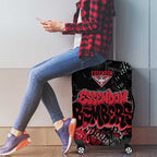 Essendon Bombers Luggage Cover Urban Graffiti Street Art - Bold Abstract Spray Paint