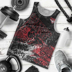 Essendon Bombers Men Tank Top Urban Graffiti Street Art - Bold Abstract Spray Paint
