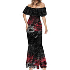 Essendon Bombers Mermaid Dress Urban Graffiti Street Art - Bold Abstract Spray Paint