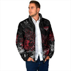 Essendon Bombers Padded Jacket Urban Graffiti Street Art - Bold Abstract Spray Paint