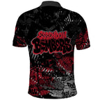 Essendon Bombers Polo Shirt Urban Graffiti Street Art - Bold Abstract Spray Paint